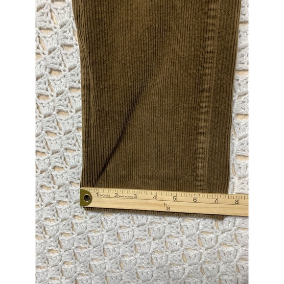 Ralph Lauren Corduroy Pants Women 8 Petite Brown Straight Lauren Jean Co. - Picture 7 of 10